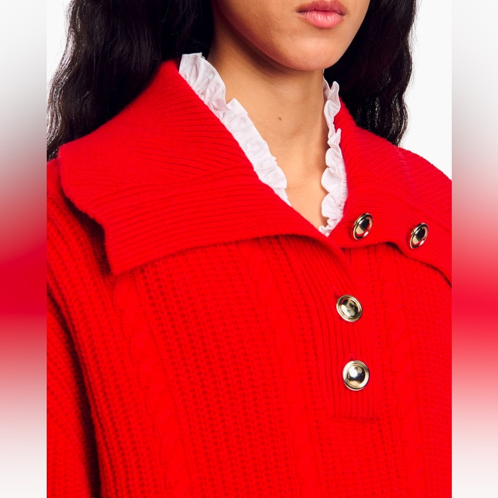 Sandro buttoned neck - Picture 6 of 9